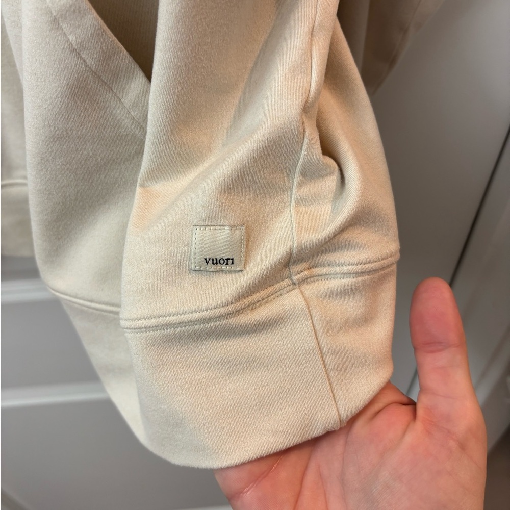 Vouri Cream Halo Oversized Hoodie - Picture 3 of 4